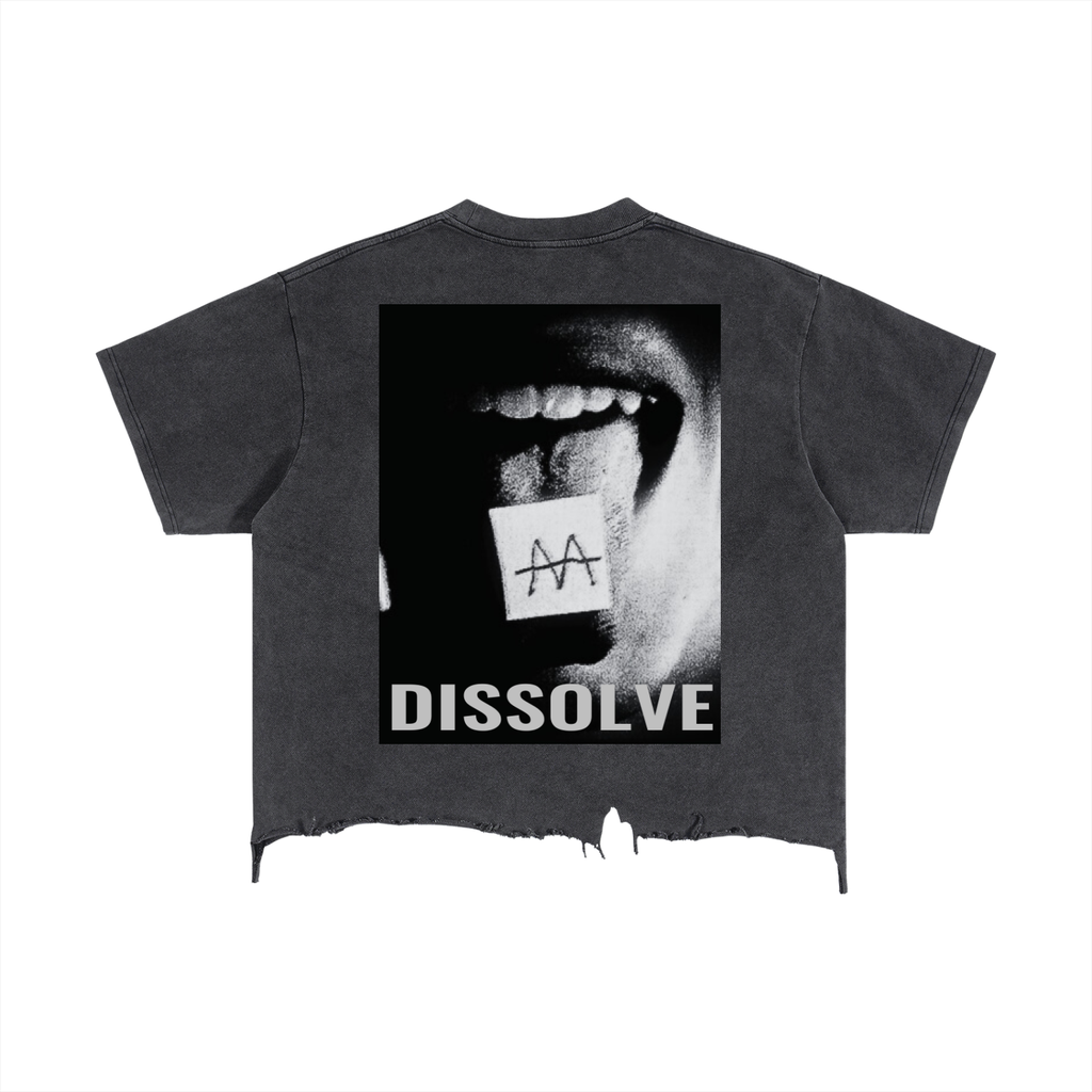 AACIID CUT HEM "DISSOLVE" TEE
