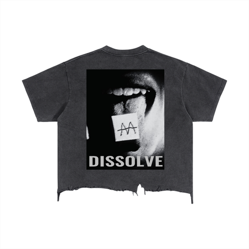 AACIID CUT HEM "DISSOLVE" TEE