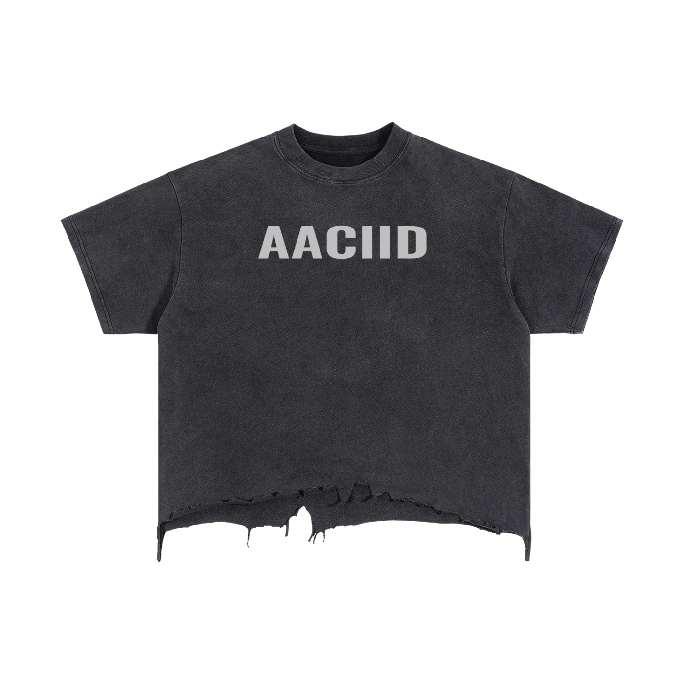 AACIID CUT HEM "DISSOLVE" TEE